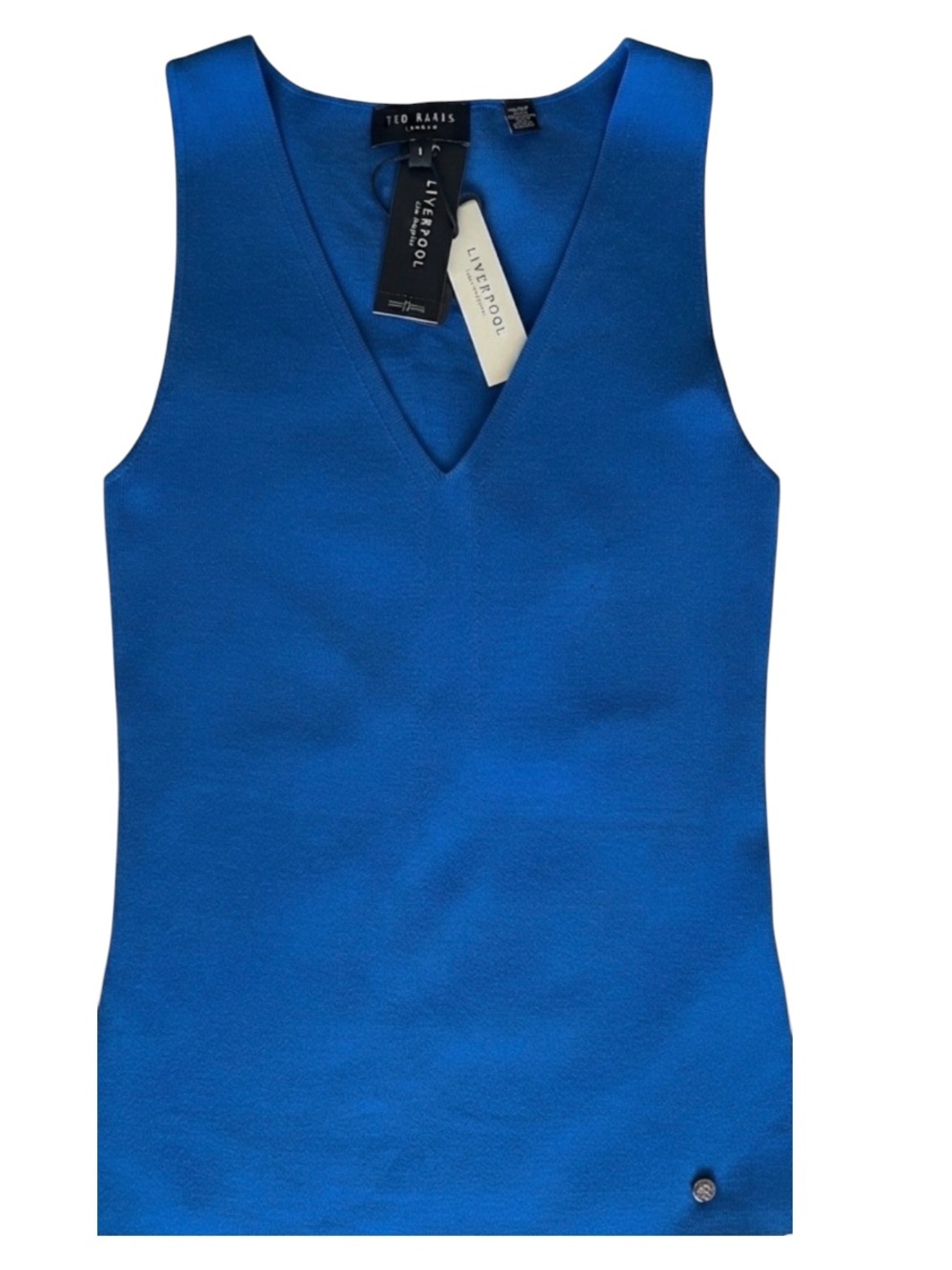Ted Baker Cobalt V-Neck Sleeveless Tank